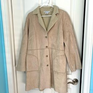 Warm faux sheep skin jacket.